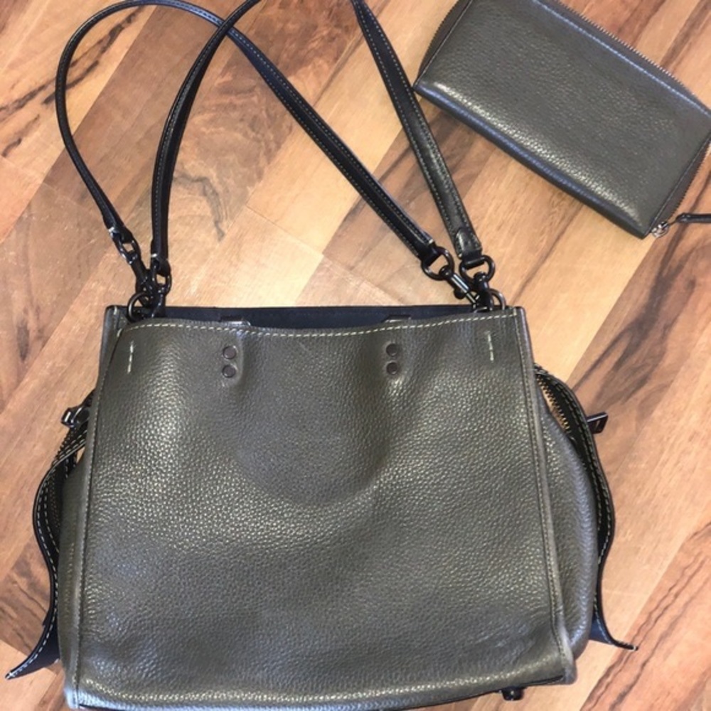 Coach 1941 Rogue tote in Olive with matching Wallet